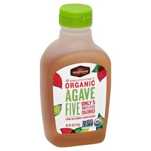 Madhava Sweetener Agavefive Organic 6/16 OZ [UNFI #1500073] [ebt] T