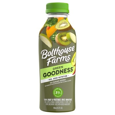 Bolthouse Farms 100% Fruit & Vegetable Juice Smoothie Green Goodness 6/15.2 OZ [UNFI #1790989] [ebt] T