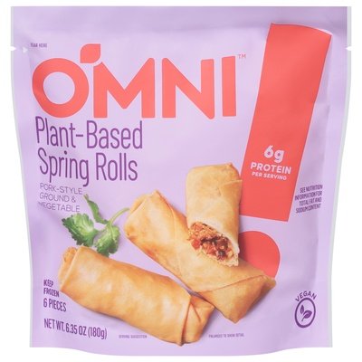 Omni Foods Spring Rolls Veggie Plant 6/6.35 OZ [UNFI  #2907053]