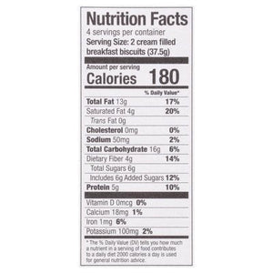 Olyra Breakfast Biscuits Double Chocolate Cream Filled 6/5.3 OZ [UNFI #2929818] [ebt]