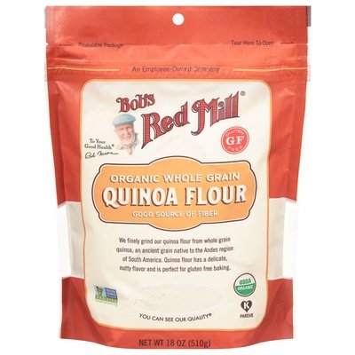 Bobs Red Mill Quinoa Flour Organic Whole Grain 4/18 OZ [UNFI #2269850] [ebt]