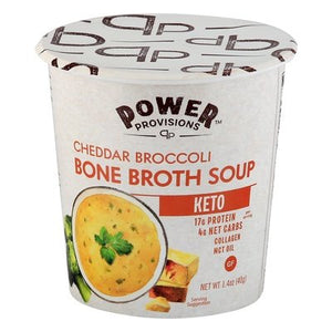 Power Provisions Bone Broth Soup Cheddar Broccoli 6/1.4 OZ [UNFI #2586832] [ebt]