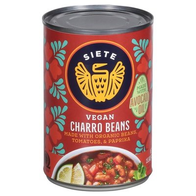 Siete Charro Beans Vegan 12/15.5 OZ [UNFI #2885093] [ebt]