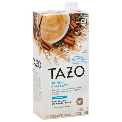 Tazo Black Tea Concentrate Skinny Chai Latte 6/32 OZ [UNFI #2486298] [ebt]