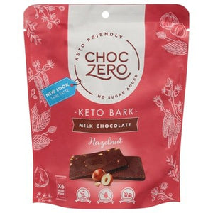 Choczero Keto Bark Milk Chocolate Hazelnuts 12/6 OZ [UNFI #2512168] [ebt] T