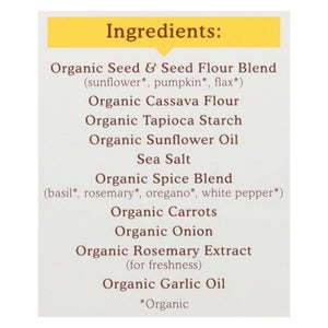 Simple Mills Crackers Seed Flour Garlic & Herb 6/4.25 OZ [UNFI #2702389] [ebt]