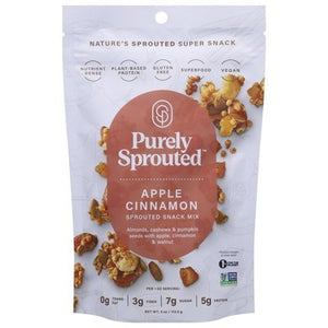 Purely Sprouted Snack Mix Apple Cinnamon 6/4 OZ [UNFI #2985596] [ebt]