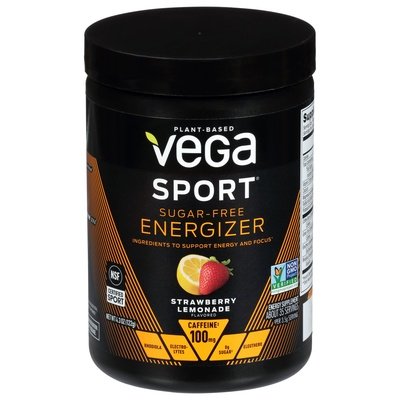 Vega Energizer Sugar-Free Strawberry Lemonade Flavored 4.3 OZ [UNFI #2309888] T