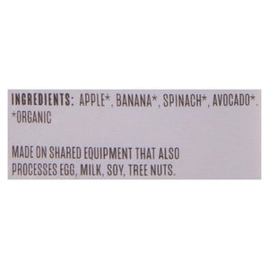 Once Upon A Farm Fruit & Veggie Blend Organic Apple Banana Spinach & Avocado Baby 6+ Months 8/3.2 OZ [UNFI #2727378] [ebt]