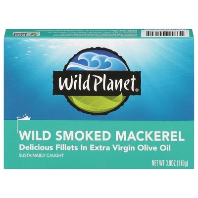 Wild Planet Mackerel Wild Smoked 12/3.9 OZ [UNFI #2925808] [ebt]
