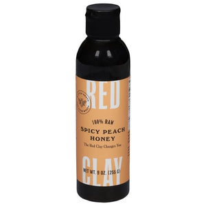 Red Clay Honey Spicy Peach 100% Raw 6/9 OZ [UNFI #2998185] [ebt]