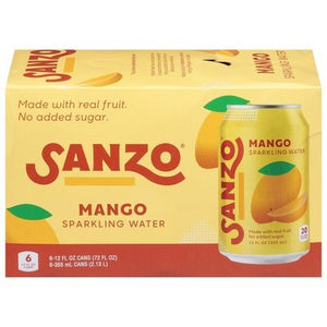 Sanzo Sparkling Water Mango 4/6/12 OZ [UNFI #2926863] [ebt] T