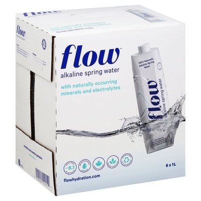 Flow Water Spring Water Alkaline 6/1 LTR [UNFI #2155653] [ebt] T