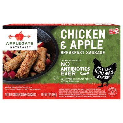 Af Chicken Apple Sausage 12/7 OZ [UNFI  #1225648]