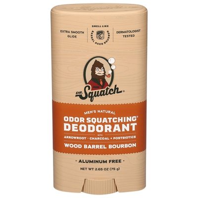 Dr Squatch Deodorant Odor Squatching Wood Barrel Bourbon 2.65 OZ [UNFI #3038908] T