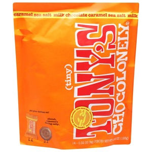 Tonys Chocolonely Milk Chocolate Caramel Sea Salt Tiny 8/4.44 OZ [UNFI #2927655] [ebt] T
