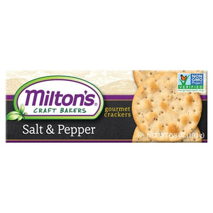 Miltons Gourmet Crackers Salt & Pepper 8/6.8 OZ [UNFI #3031671] [ebt]
