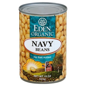 Eden Foods Navy Beans No Salt Added 12/15 OZ [UNFI #0249300] [ebt]