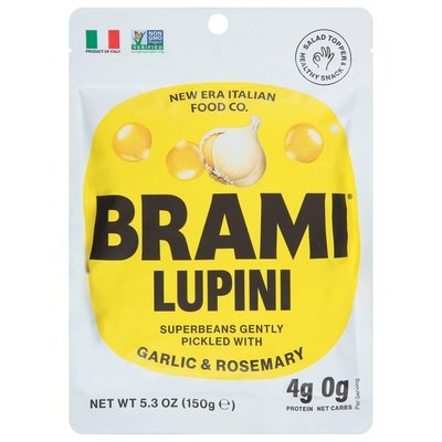 Brami Lupini Beans Garlic & Rosemary 8/5.3 OZ [UNFI #1881192] [ebt]