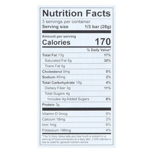 Theo Chocolate Dark Chocolate Organic 85% Extra Dark Salted Cashew 12/3 OZ [UNFI #2668754] [ebt] T