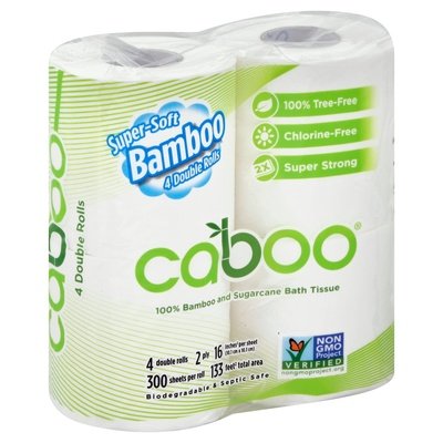 Caboo Bath Tissue Double Rolls 2 Ply 10/4 PK [UNFI #1633130] T