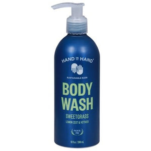 Hand In Hand Body Wash Sweetgrass Lemon Zest & Vetiver 3/10 OZ [UNFI #2746089] T