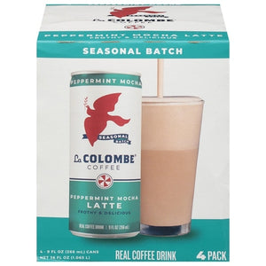 La Colombe Coffee Peppermint Mocha Latte 4 Pack 4/4/9 OZ [UNFI #2657104] [ebt] T