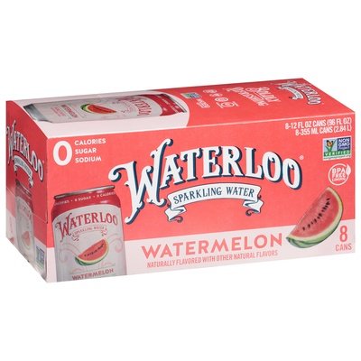 Waterloo Sparkling Water Watermelon 3/8/12 OZ [UNFI #2240950] [ebt] T