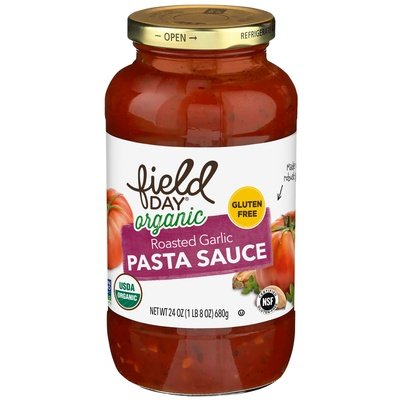 Field Day Roasted Garlic Pasta Sauce 12/24 OZ [UNFI #2830248] [ebt]