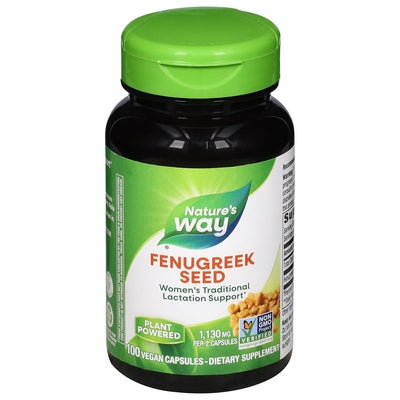 Natures Way Fenugreek Seed Vegan Capsules 100 Cap [UNFI #0391805] [ebt]