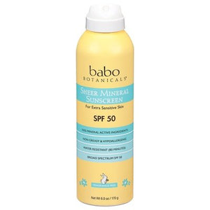 Babo Botanicals Sunscreen Sheer Mineral Broad Sprectrum Spf 50 1/6 OZ [UNFI #2681963] T