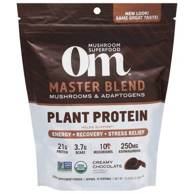 Om Plant Protein Master Blend Creamy Chocolate 1/19.26 OZ [UNFI #2825248] T