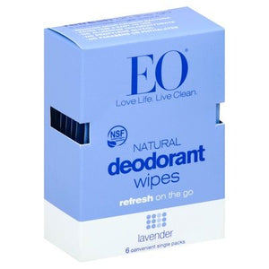 Eo Deodorant Wipes Lavender Natural 12/6 CT [UNFI #2084713] T