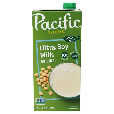 Pacific Foods Ultra Soy Milk Original Plant-Based 12/32 OZ [UNFI #0274969] [ebt]