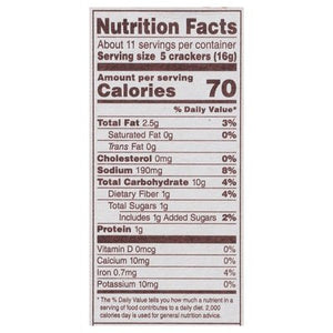 Back To Nature Crackers Organic Stoneground Wheat Rosemary & Olive Oil 6/6 OZ [UNFI #1817998] [ebt]