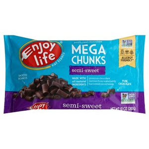 Enjoy Life Chocolate Semi-Sweet Mega Chunks 12/10 OZ [UNFI #0200196] [ebt]