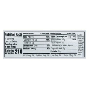 No Cow Protein Bar Chocolate Fudge Brownie 12/2.12OZ [UNFI #2218816] [ebt]