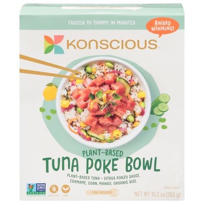 Konscious Tuna Poke Bowl Vegan 8/10.3 OZ [UNFI  #2973642]