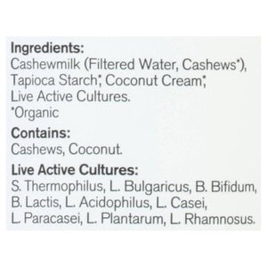 Forager Project Cashewmilk Yogurt Dairy Free Organic Unsweetened Plain Probiotic 6/28 OZ [UNFI #2011260] [ebt]
