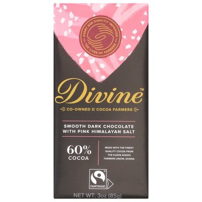 Divine Chocolate Dark Chocolate Smooth 12/3 OZ [UNFI #2398741] [ebt] T