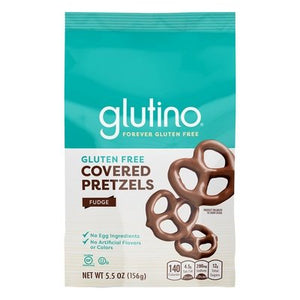Glutino Covered Pretzels Gluten Free Fudge 12/5.5 OZ [UNFI #502872] [ebt]