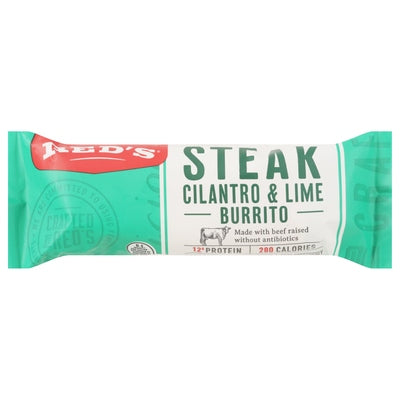 Reds Burrito Steak Cilantro & Lime 12/4.5 oz [UNFI #3047503 ] [ebt]