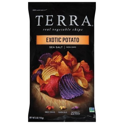 Terra Chips Vegetable Chips Sea Salt Real Exotic Potato 12/5 OZ [UNFI #2921872] [ebt]