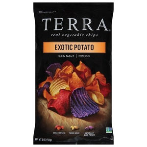 Terra Chips Vegetable Chips Sea Salt Real Exotic Potato 12/5 OZ [UNFI #2921872] [ebt]