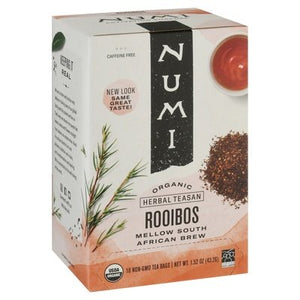 Numi Tea Herbal Teasan Rooibos Organic Tea Bags 6/18 Bag [UNFI #0179937] [ebt]