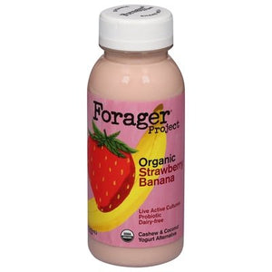 Forager Project Cashewmilk Yogurt Dairy-Free Organic Probiotic Strawberry Banana 6/8 OZ [UNFI #3034873] [ebt]