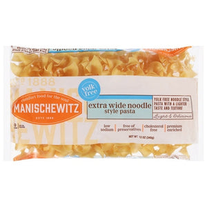 Manischewitz Pasta Extra Wide Noodle Style 12/12 oz [UNFI #0124701 ] [ebt]