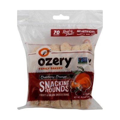 Ozery Snack Buns Fruit & Grain Cranberry Orange 6/10.6 OZ [UNFI #2467397] [ebt]