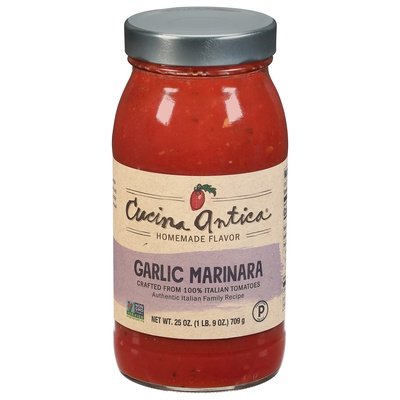 Cucina Antica Cooking Sauce Garlic Marinara 12/25 OZ [UNFI #0148205] [ebt]
