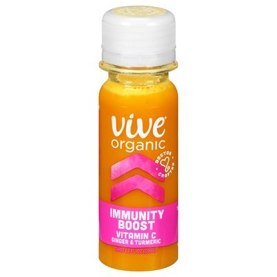 Vive Organic Shot Vitamin C Ginger & Turmeric Immunity Boost 12/2 OZ [UNFI #2695773] [ebt] T
